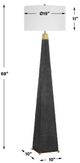 Uttermost® Lathey Black Floor Lamp-2