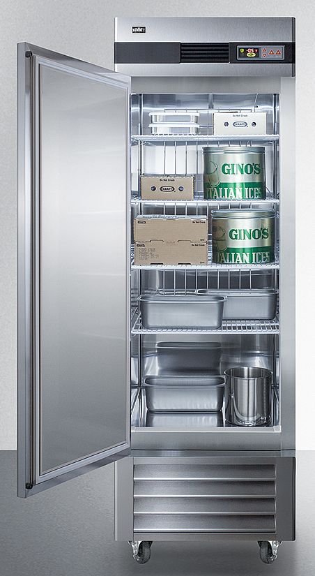 Summit® 28" 23 Cu. Ft. Stainless Steel Reach In All Freezer-3