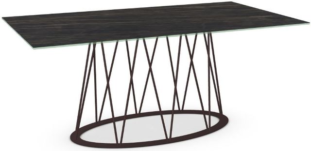 Amisco Customizable Calypso Black Italian Porcelain Rectangular Dining Table-4