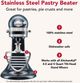KitchenAid® Stainless Steel Pastry Beater for Tilt-Head Stand Mixers-5