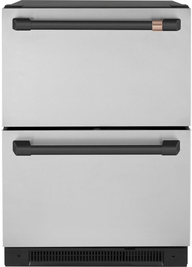 Café™ Flat Black Under The Counter Refrigerator Handle Kit-1