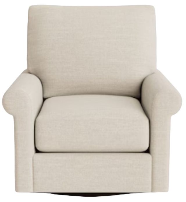Bassett® Furniture Customizable Benchmade Premier Roll Arm Swivel Chair-1