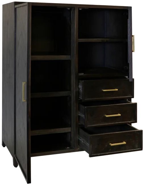 Stylecraft Burnt Umber Wardrobe Cabinet-1