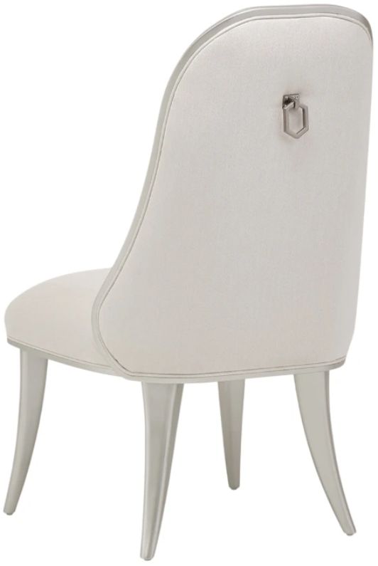 Michael Amini® Penthouse Ash Gray/White Side Chair-3