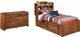Signature Design by Ashley® Barchan 2-Piece Medium Brown Twin Bookcase Bed Set-0