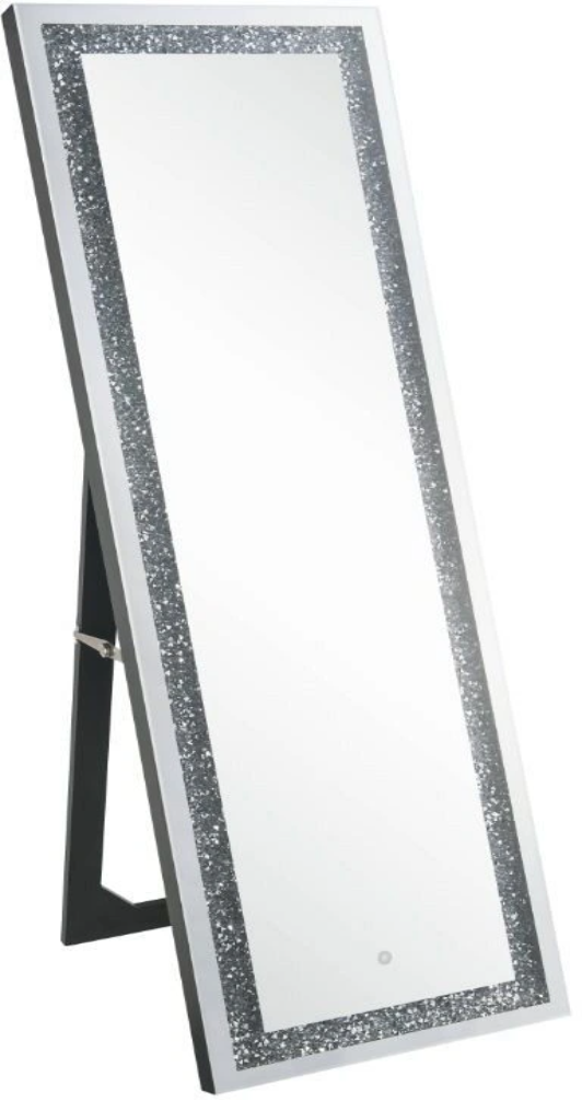 ACME Furniture Noralie Blue/Mirrored Accent Mirror with LED