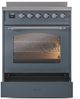 Ilve® Nostalgie II Series 30" Blue Grey Pro Style Induction Range-4