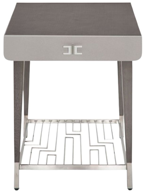 Michael Amini® Roxbury Park Slate End Table-2