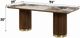 ACME Furniture Willene Gray/White Dining Table with Walnut Base-2