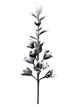 A & B Home Gray/White 45" Multi Foam Flower Stem-0