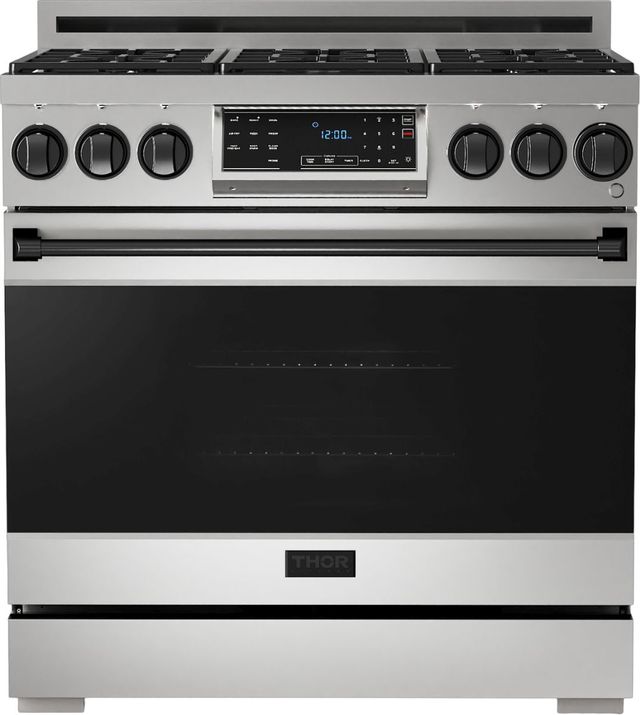 Thor Kitchen® Gordon Ramsay Series 36" Stainless Steel Pro Style Gas Range-0