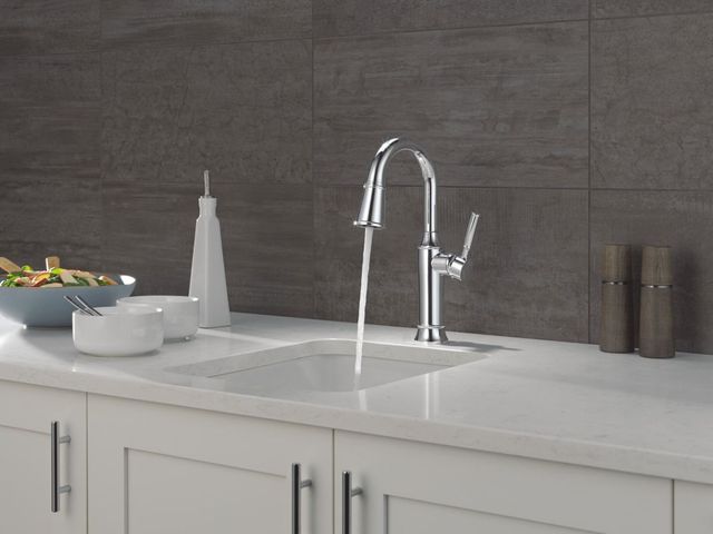 Delta Renaldi® Lumicoat® Chrome Single Handle Bar/Prep Faucet-3