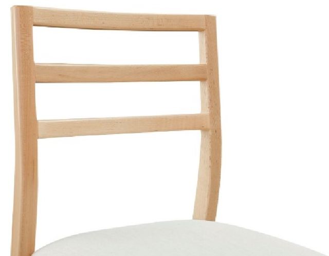 Bassett® Furniture Origins Phelps Natural Dining Chair with Cream Upholstered Seat-2