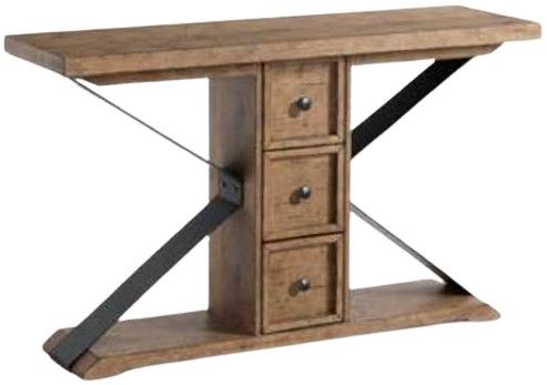 Legacy Classic Coming Home Wheat Sofa Table with Black Base