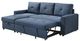 Mazin Furniture Faber 2-Piece Blue Sectional with Pull-Out Sleeper and Reversible Storage Chaise-3