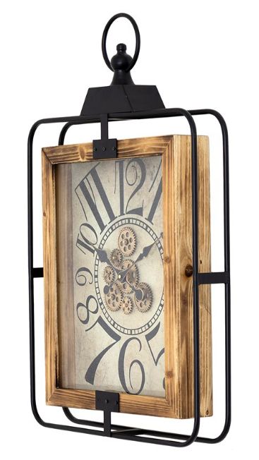YHD Black/Gold Gear Clock-3