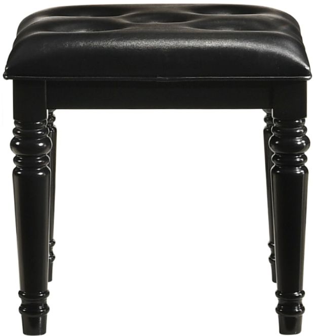 New Classic® Home Furnishings Valentino 3-Piece Black Vanity Set-3