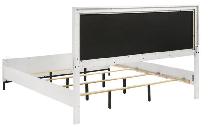 Coaster® Sonora White California King Upholstered Panel Bed-2