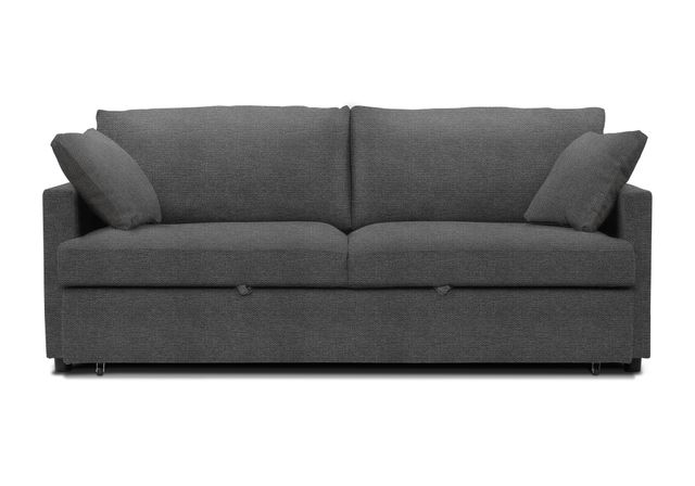 Monarch Specialties Inc. Brego-18 Charcoal Grey Convertible Full Sleeper Sofa Bed-0