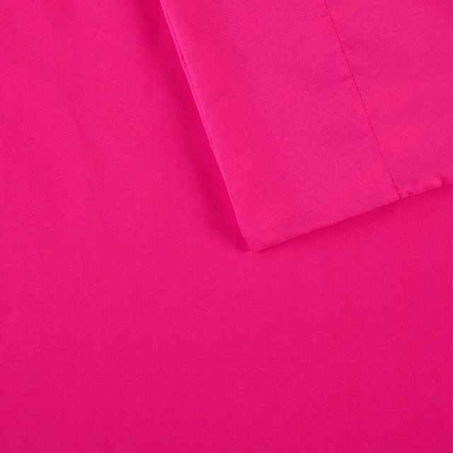 Olliix by Intelligent Design Pink Queen Microfiber Sheet Set with Side Storage Pockets-4
