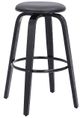 Armen Living Harbor Gray 30" Backless Swivel Bar Stool-0