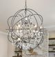 YHD Contessa Matte Black 7-Light Orb Chandelier-1