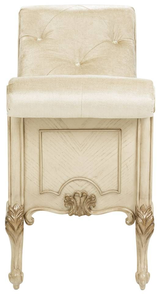Michael Amini® Platine De Royale Champagne Accent Bench-3