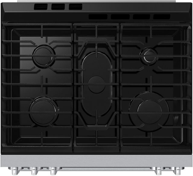 Samsung Bespoke 30" Stainless Steel Smart Slide-In Gas Range with No-Preheat Air Fry Max-2