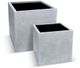 Le Present Betona Kube Grey 21" Planter-1