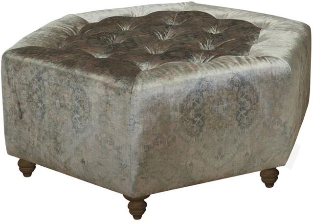 Magnussen Home® Bellamy Peppercorn Cocktail Ottoman-0