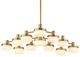 Uttermost® Wedge Warm Brass 12-Light LED Chandelier-5