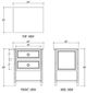 Bramble Customizable Cholet 2-Drawer Bedside Table-2