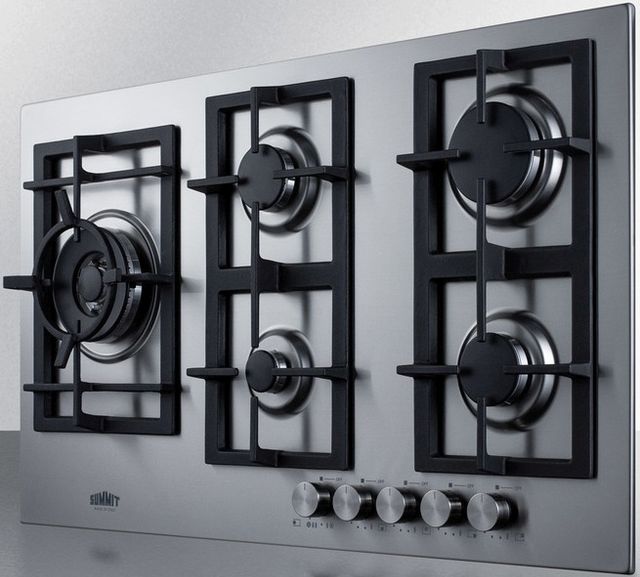 Summit® 34" Stainless Steel Gas Cooktop-1