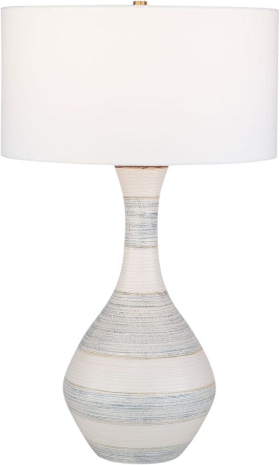 Uttermost® Potter Blue/Ivory/Tan Striped Table Lamp-3