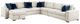 Homelegance® Isla 5-Piece Beige Sectional with Reversible Chaise-2