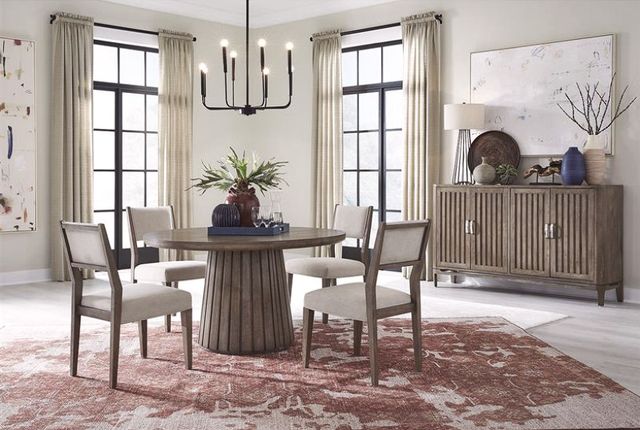 Magnussen Home® Kavanaugh Weathered Kona Brown Round Dining Table-1