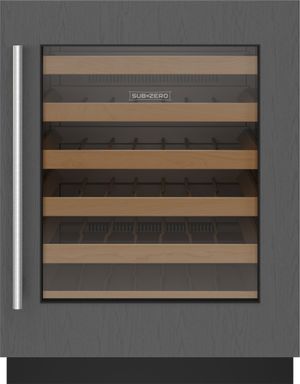 Front view of the Sub-Zero® Designer Series 24" Panel Ready Undercounter Wine Storage