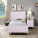 ACME Furniture Gaines Pink High Gloss Full Panel Bed-1