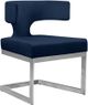 Meridian Furniture Alexandra Navy/Chrome Velvet Dining Chair-0