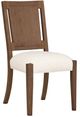 Flexsteel® Lincoln 2-Piece Beige/Walnut Upholstered Dining Side Chairs-3