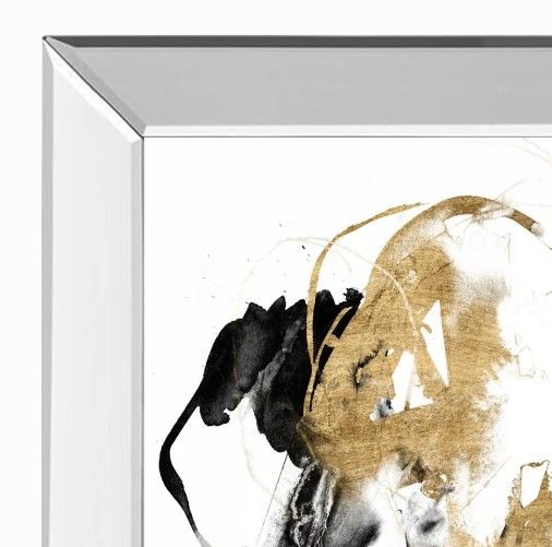 Classy Art Black and Gold Splash II by Jennifer Goldberger Wall Art-1