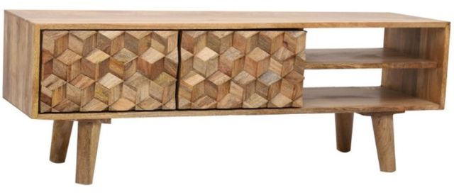Jaipur Furniture Geometric Brown Console Table-1