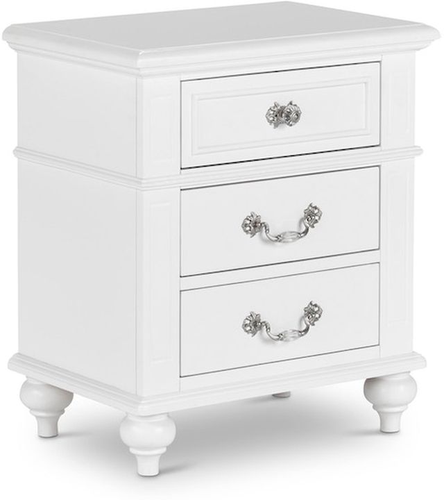 Elements International Alana 3-Piece White Full Youth Bedroom Set-3