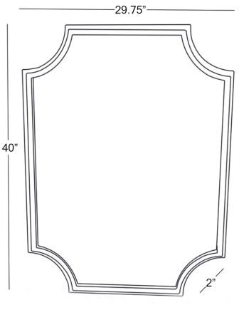 Surya Joslyn Gold Wall Mirror-3