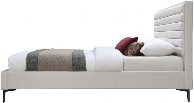 Meridian Furniture Hunter Cream Queen Upholstered Panel Bed-2