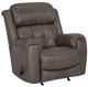 Franklin™ Corwin Dakota Gray Leather Manual Rocker Recliner-0