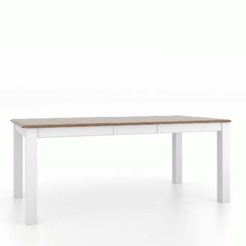 Canadel Customizable Gourmet 76" VD Base Dining Table with One Removable Leaf-3