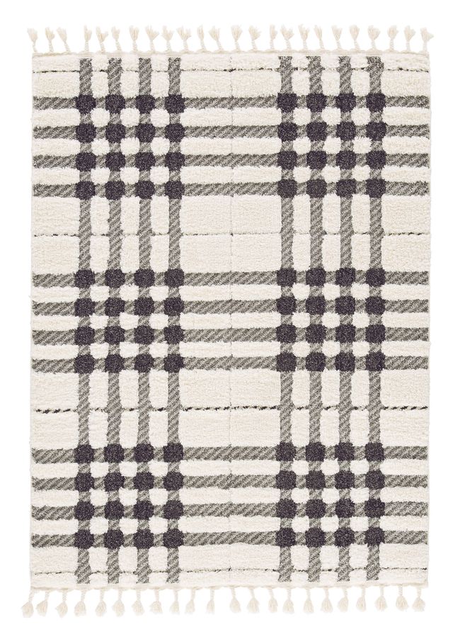 Signature Design by Ashley® Oladon Black/Gray 5' x 7' Medium Area Rug-0