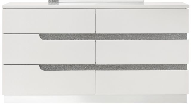 New Classic® Home Furnishings Paradox White Dresser and Mirror Set-2