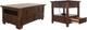 Signature Design by Ashley® Gately 2-Piece Medium Brown Living Room Table Set-0